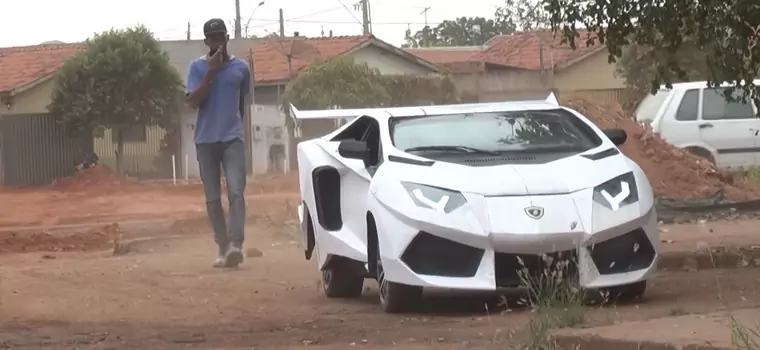 To kiedyś był Fiat Uno - kosmiczna replika Lamborghini Aventador