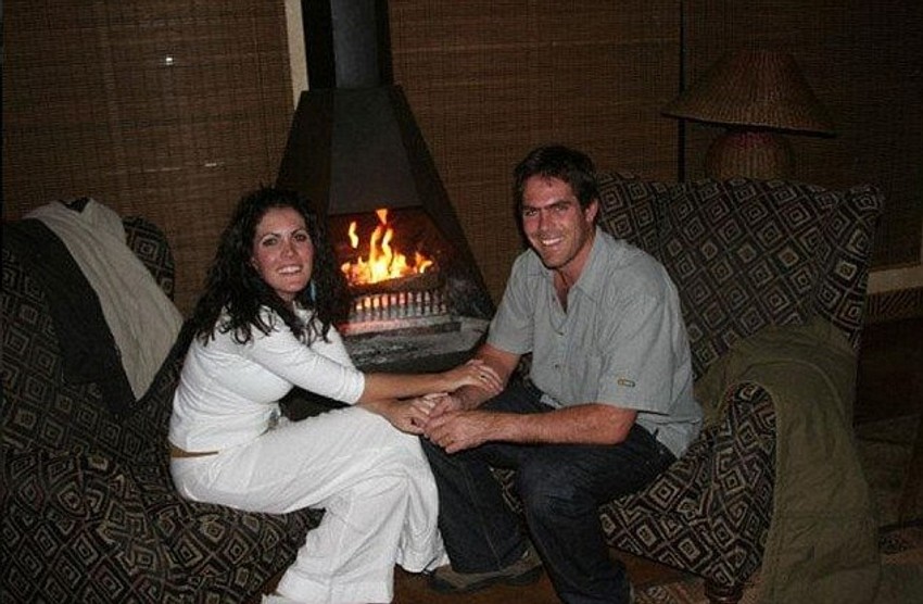 Nastradali Kameron Dalzije, sa suprugom Rene