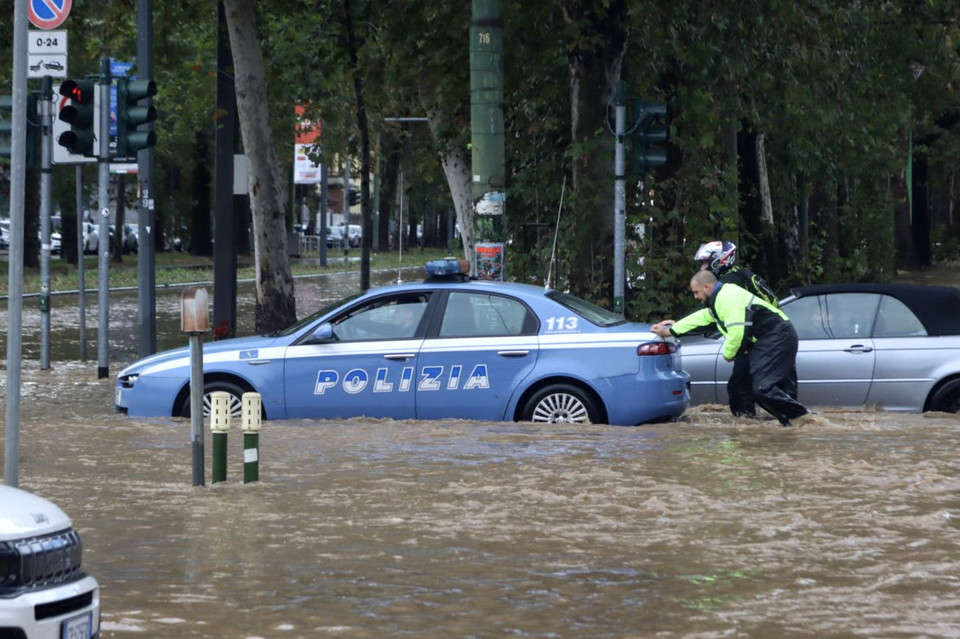 Powodzie w Mediolanie