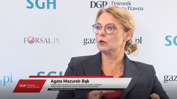 Agata Mazurek-Bąk, członkini zarządu Grupy Veolia w Polsce, dyrektorka HR w Europie Środkowo-Wschodniej