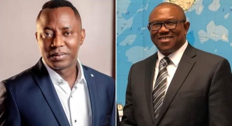Labour Party Presidential candidate, Peter Obi and Omoyele Sowore. [The Punch]