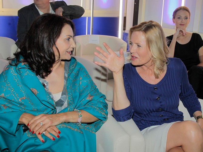 Małgorzata Pieczyńska i Grażyna Szapołowska