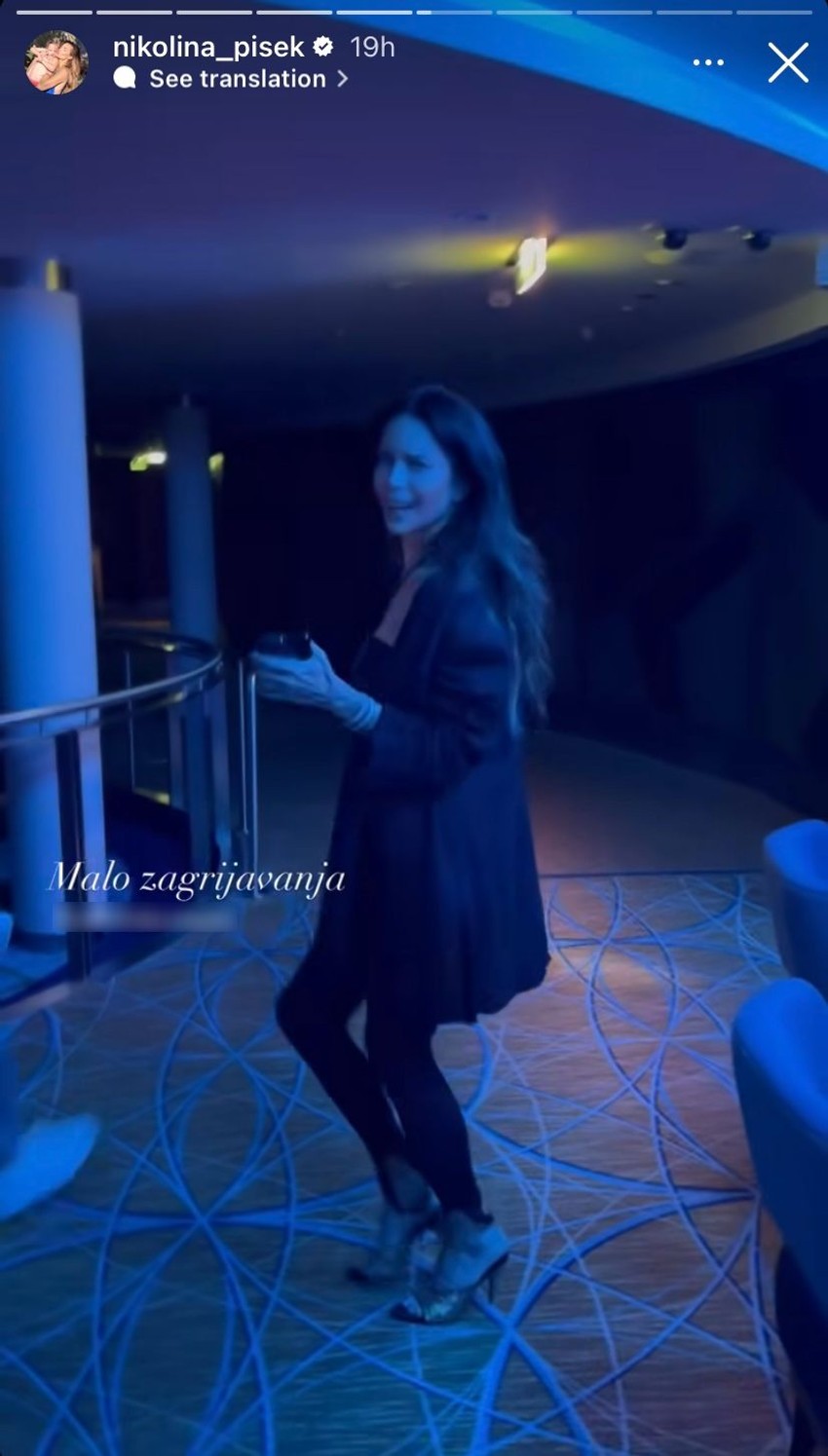 Nikolina Pišek uživa na brodu