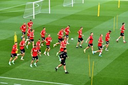 Robert Lewandowski pierwszy trening w Gdańsku skończył przed czasem