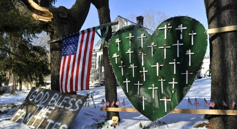 A gunman massacred 26 children and teachers during a 2012 shooting at the Sandy Hook Elementry School in Newtown, Connecticut