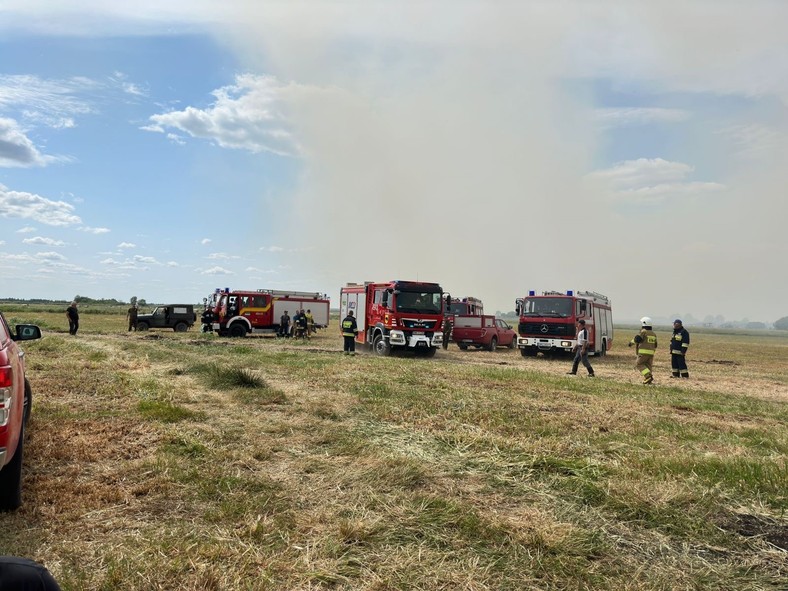 Pożar w Biebrzańskim Parku Narodowym