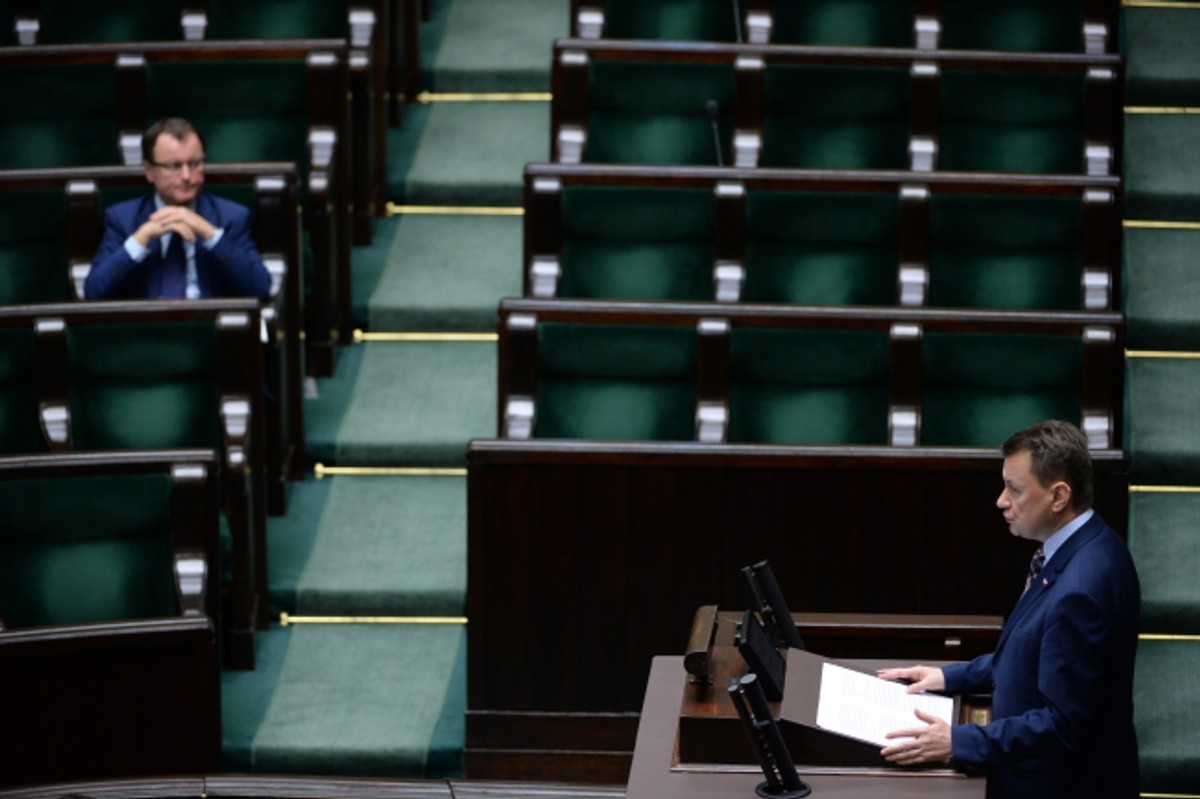 Mariusz Błaszczak przedstawia projekt ustawy o SOP