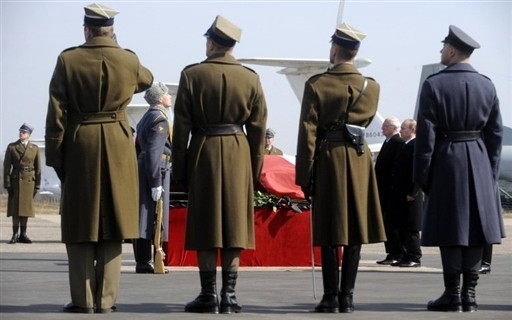 ROSJA POLSKA POZEGNANIE LECH KACZYNSKI