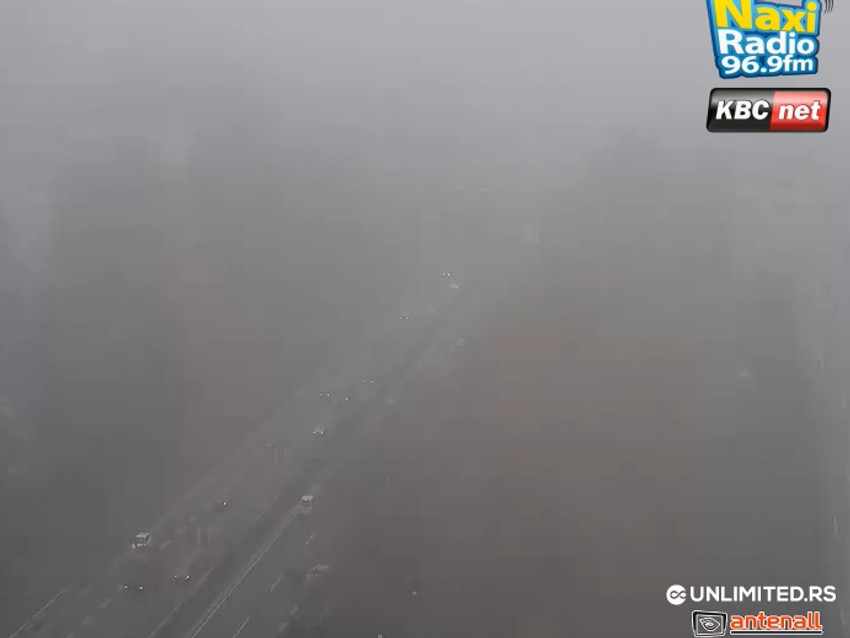 Magla na auto-putu na Novom Beogradu