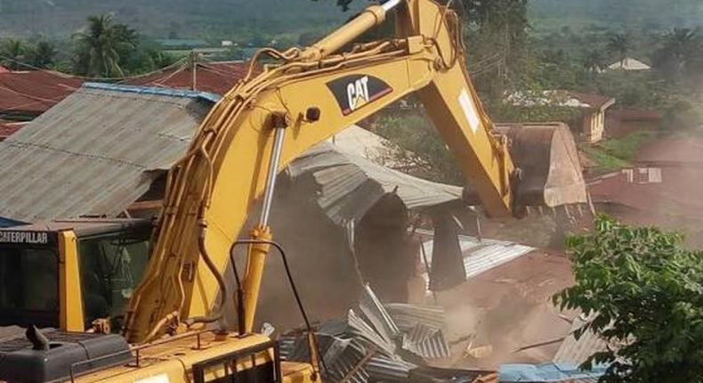 Den of kidnappers demolished in Abia State