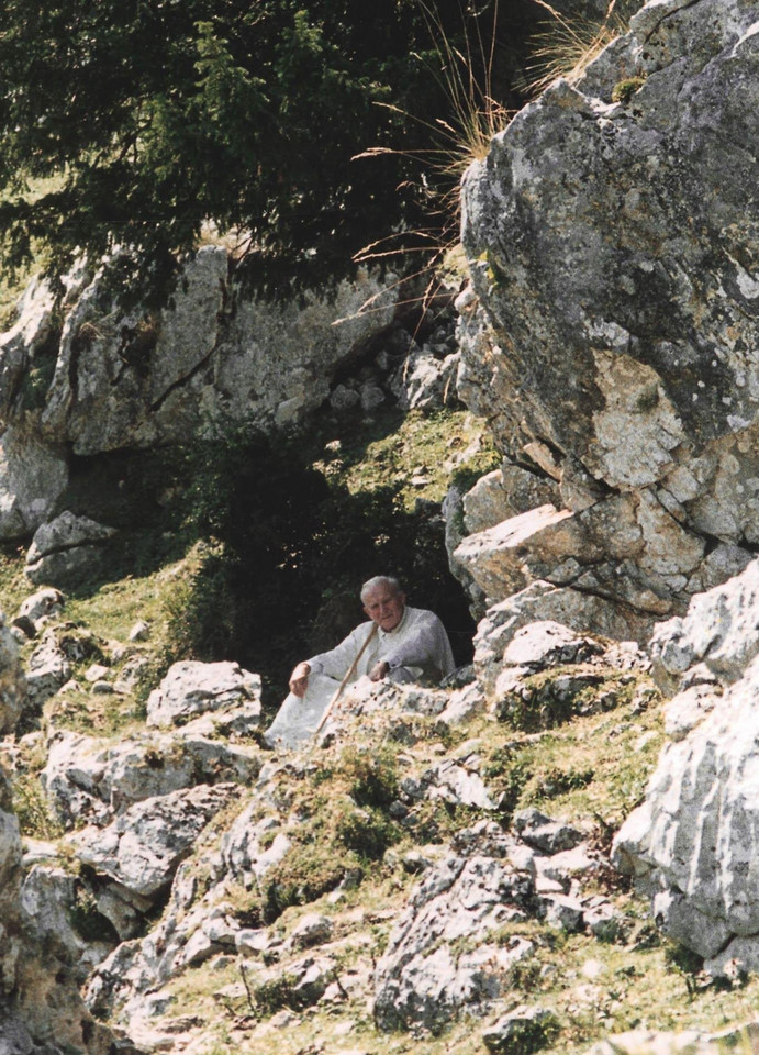 Jan Paweł II podczas wakacji, 1993 r.