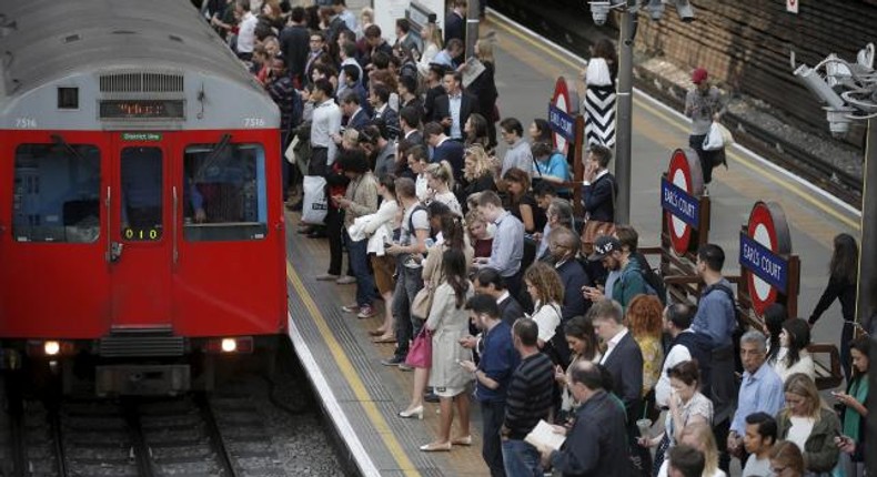 Londoners struggle to work as underground rail staff strike