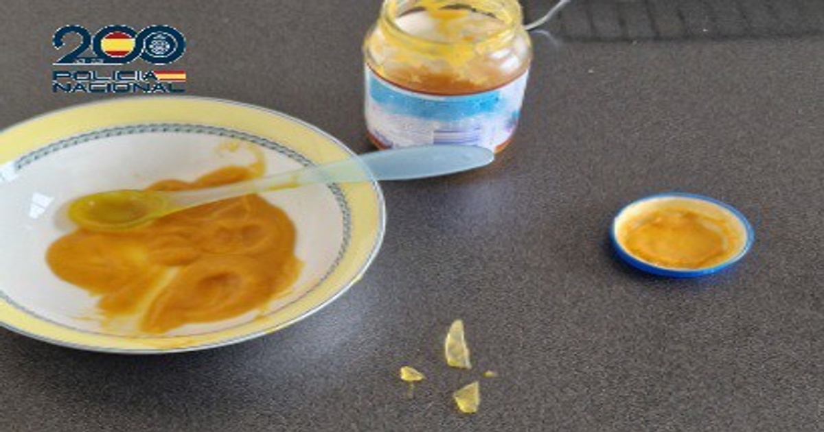 Dos personas introducen cristales en la comida de un bebé en Madrid