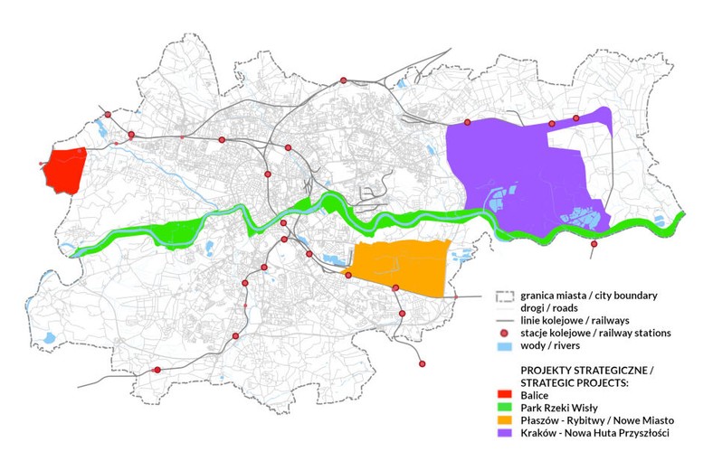 Plan "Nowe Miasto" jest jednym ze strategicznych projektów zagospodarowania Krakowa.