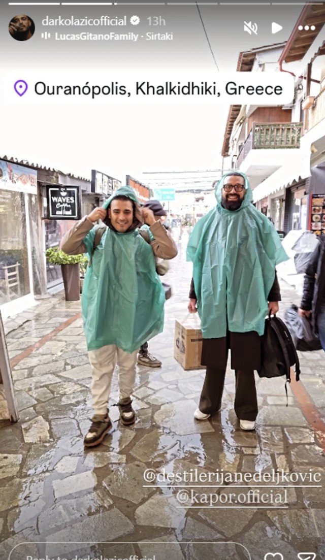 Darko Lazić i Saša Kapor na Svetoj Gori