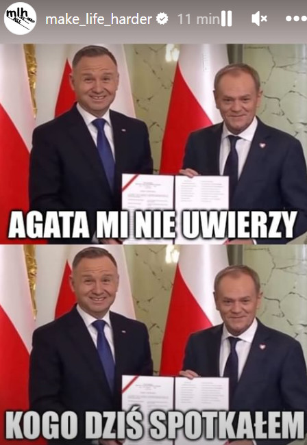 Mem z Andrzejem Dudą