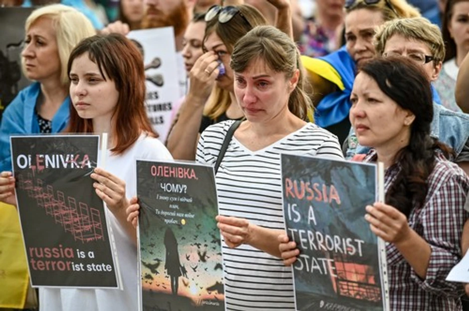 Rođaci zatvorenika u Olenivki