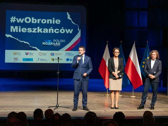 Jacek Jaśkowiak wziął udział w proteście samorządów w Warszawie  fot. E. Lach/UM Warszawa