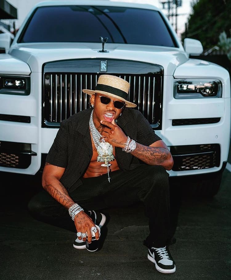 Singer Diamond Platnumz with Wiz Khalifa in the US