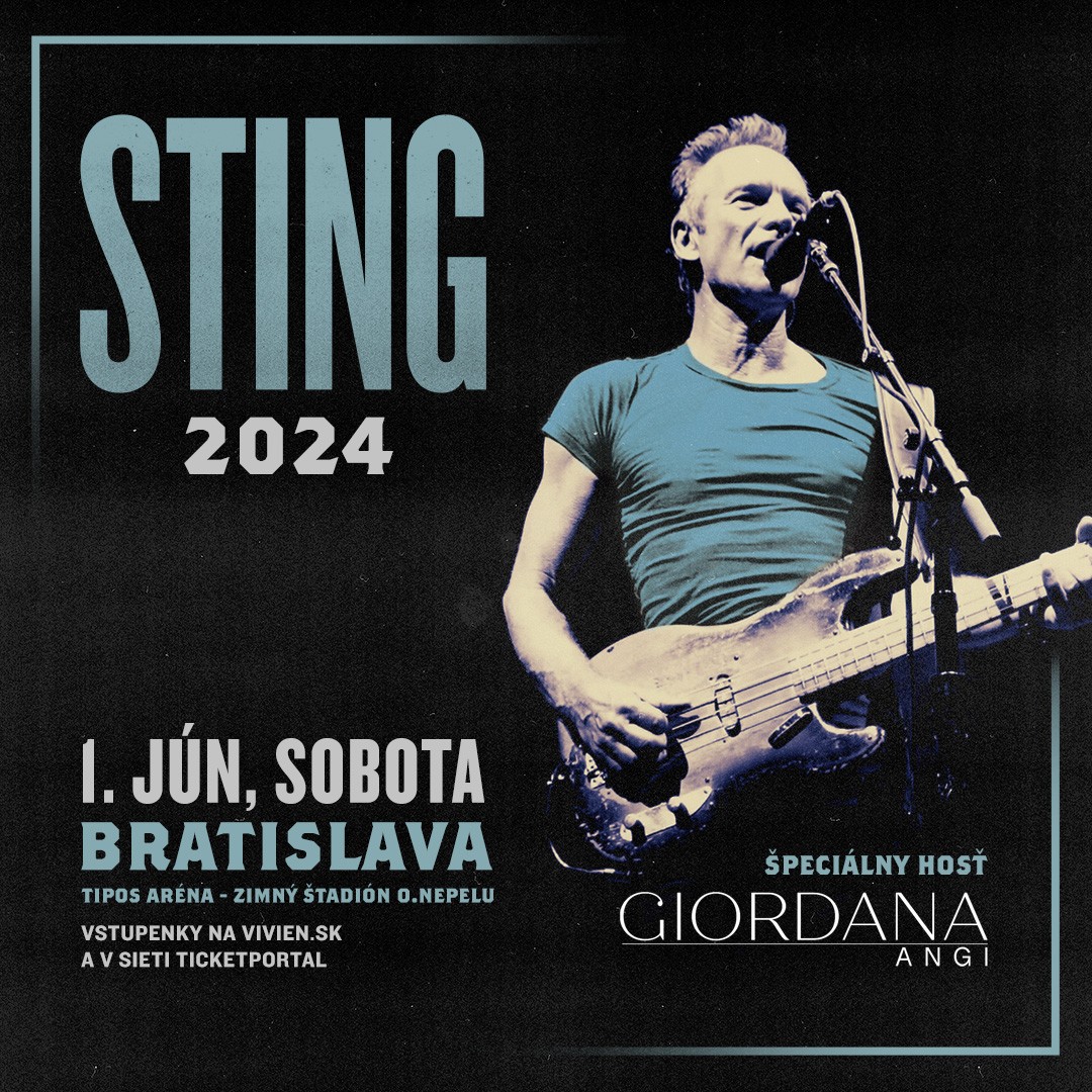 Sting bude vystupovať v Bratislave