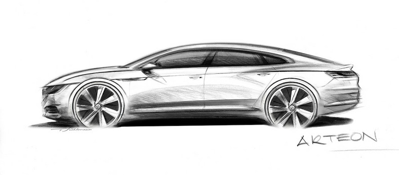 Volkswagen Arteon - pierwszy szkic