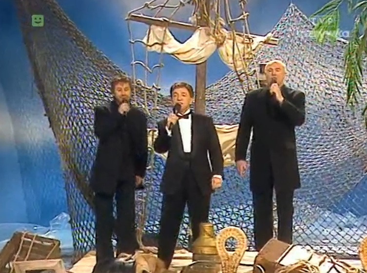 Andrzej Piaseczny, Jerzy Połomski i Ryszard Rynkowski w programie "Bezludna wyspa"