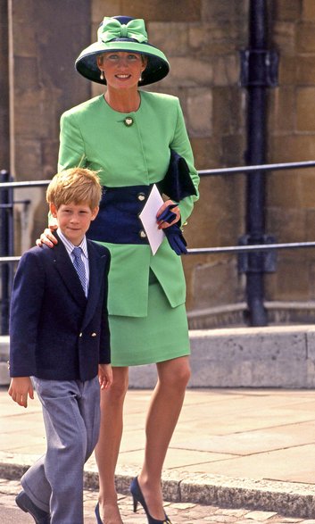 Księżna Diana i książę Harry w 1992 r.