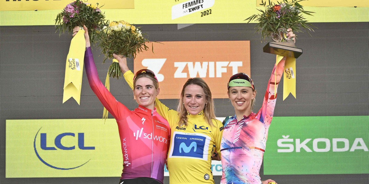 Katarzyna Niewiadoma na podium Tour de France!