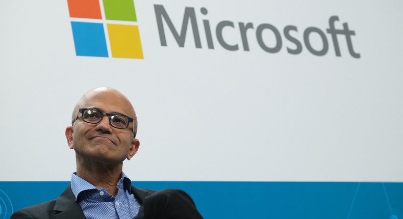 Satya Nadella, CEO of Microsoft.Sean Gallup/Getty Images