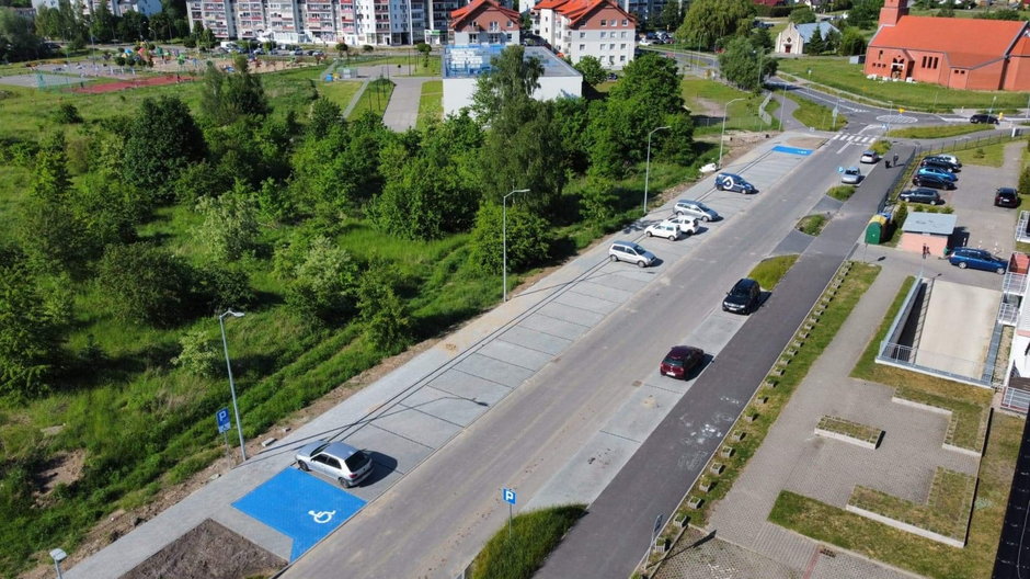 Na ulicy Pileckiego w Stargardzie zakończono budowę parkingu, zdjęcie: Grzegorz Rybaczuk/UM Stargard