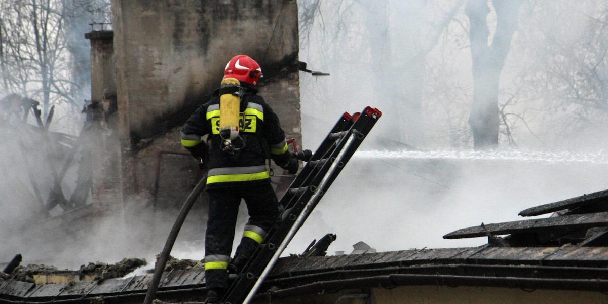 Tragiczny pożar. Znaleziono zwęglone zwłoki