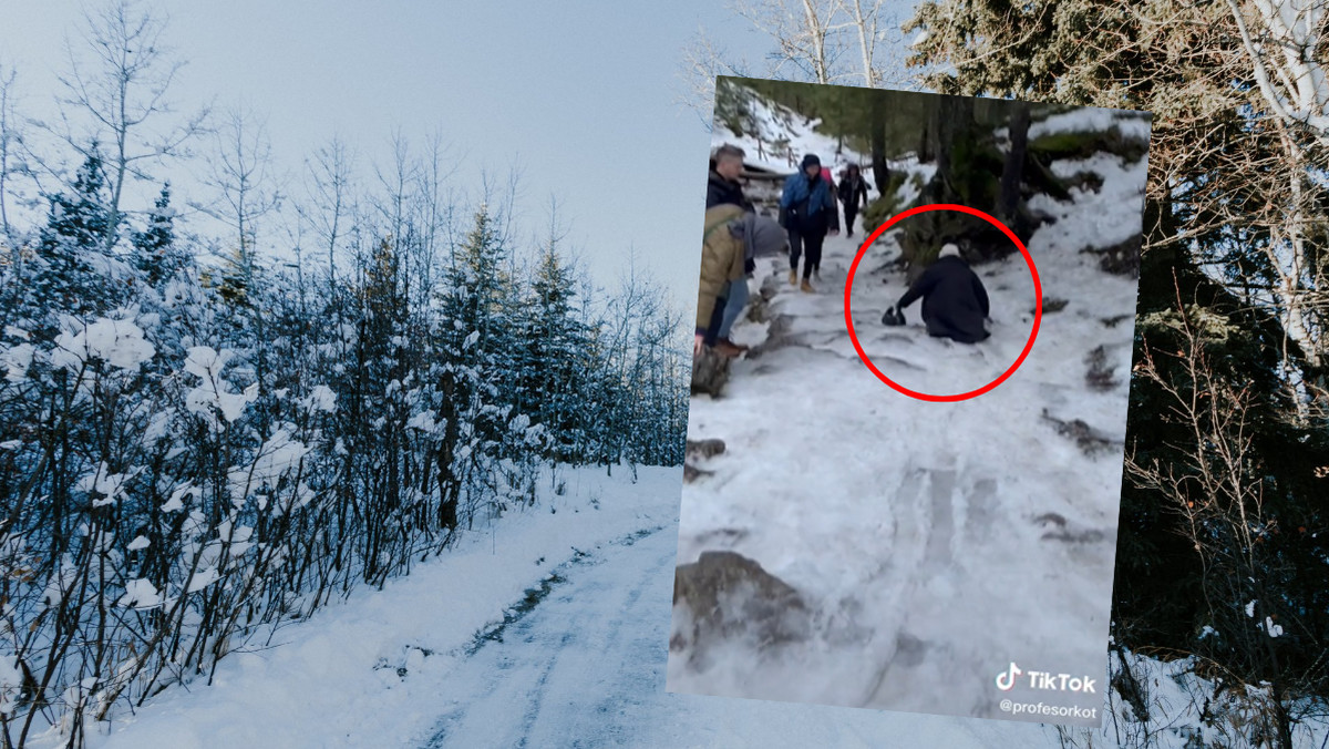 Nagranie z turystką w górach hitem sieci. "Brak wyobraźni"