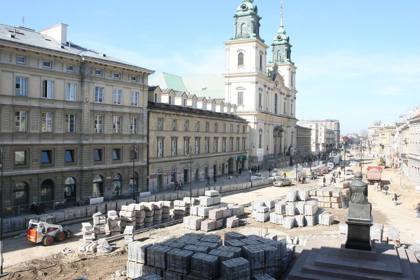 Znów rozkopią Krakowskie Przedmieście