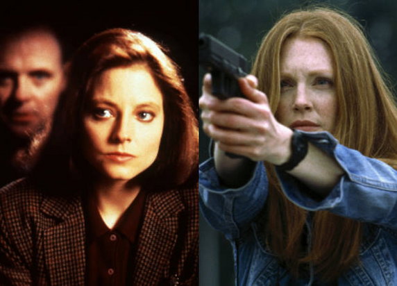 Jodie Foster i Julianne Moore w "Milczeniu owiec" i "Hannibalu"