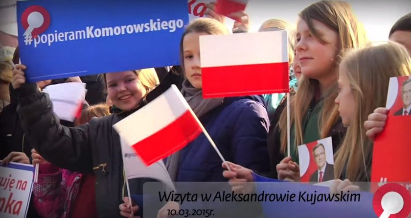 Bronisław Komorowski wykorzystał dzieci do swojej kampanii wyborczej