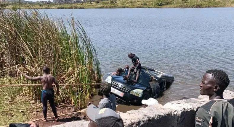 Man & woman drown after vehicle plunges into Juja dam