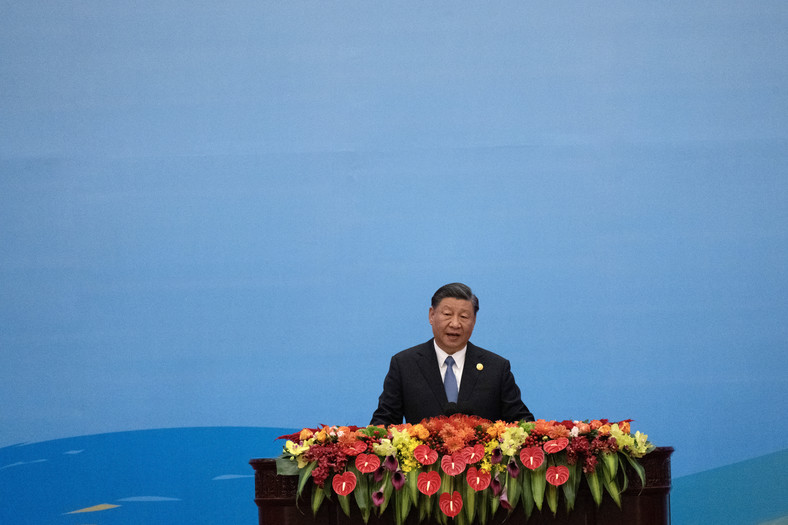 Chiński przywódca Xi Jinping w Pekinie, październik 2023 r.