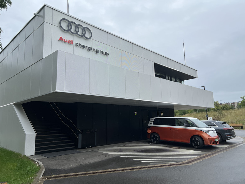 Hub ładowania Audi w Norymberdze w Niemczech