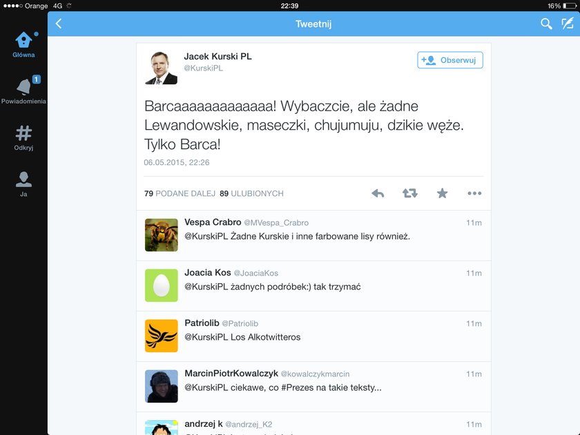 Twitt Kurskiego