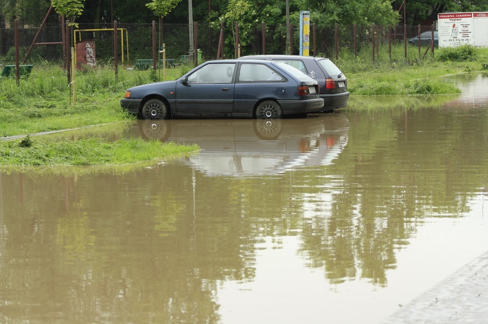 KRAKÓW POWÓDŹ MAJORA CZERWONY PRĄDNIK