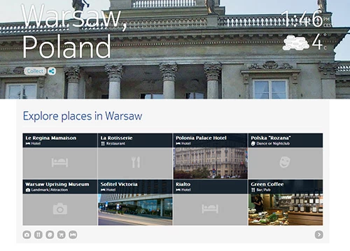 Wizytówka Warszawy w Nokia Here