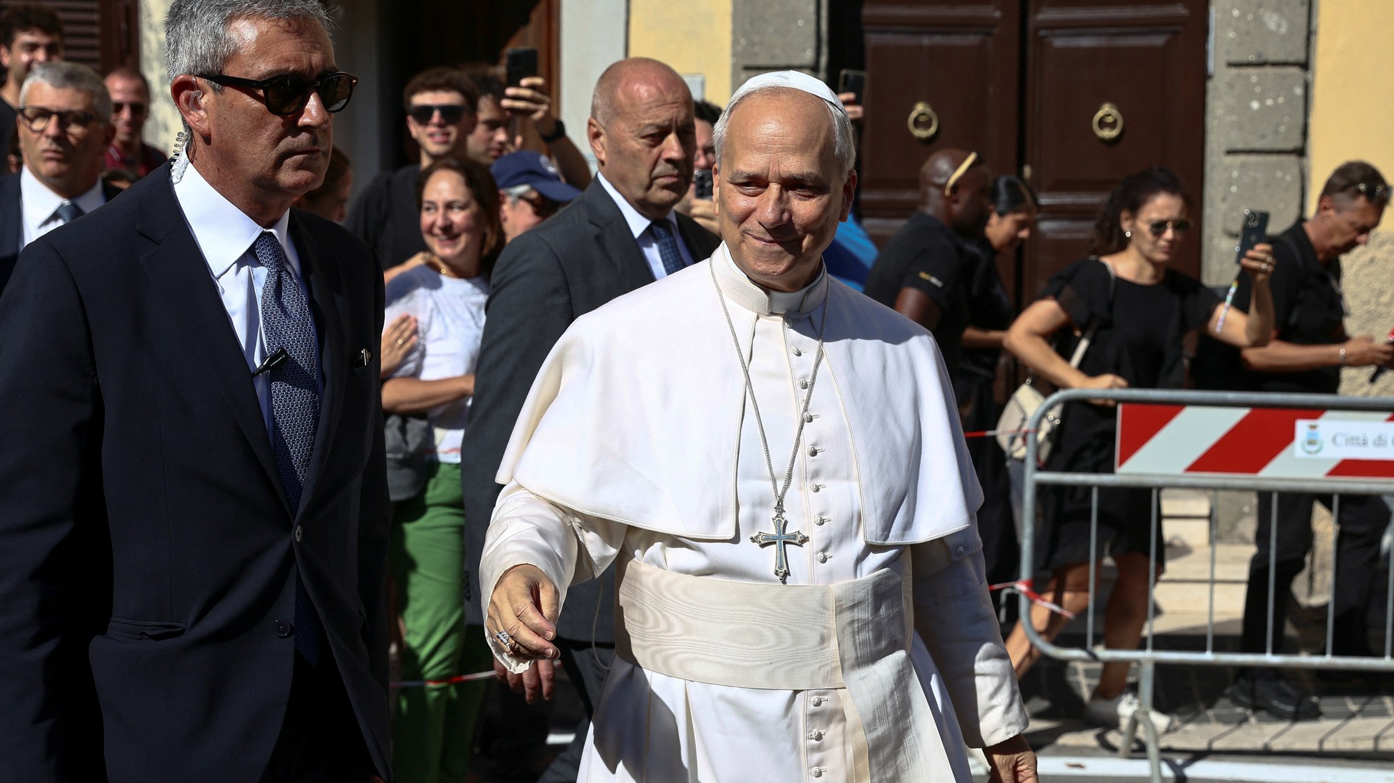 Pápež Lev XIV. navštívil Castel Gandolfo, REUTERS/Vincenzo Livieri