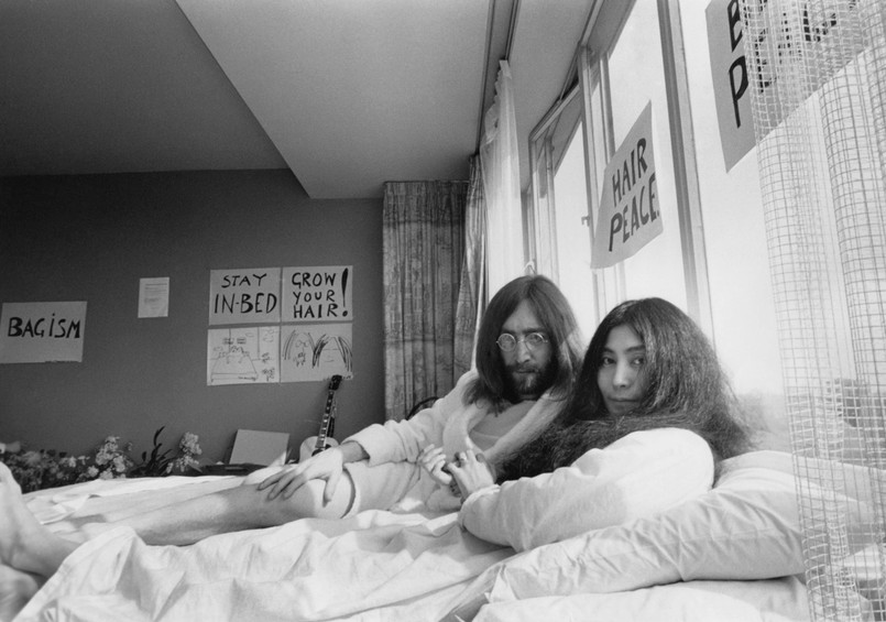 Yoko Ono and John Lennon