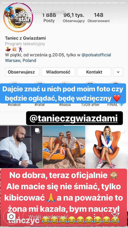 Akop Szostak w programie "Taniec z gwiazdami"