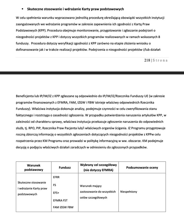 Umowa partnerstwa dla realizacji polityki spójności 2021-2027 w Polsce - screen