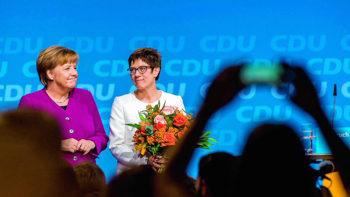 Angela Merkel and Annegret Kramp-Karrenbauer