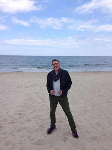 Andrzej Sołtysik z żoną w podróży poślubnej