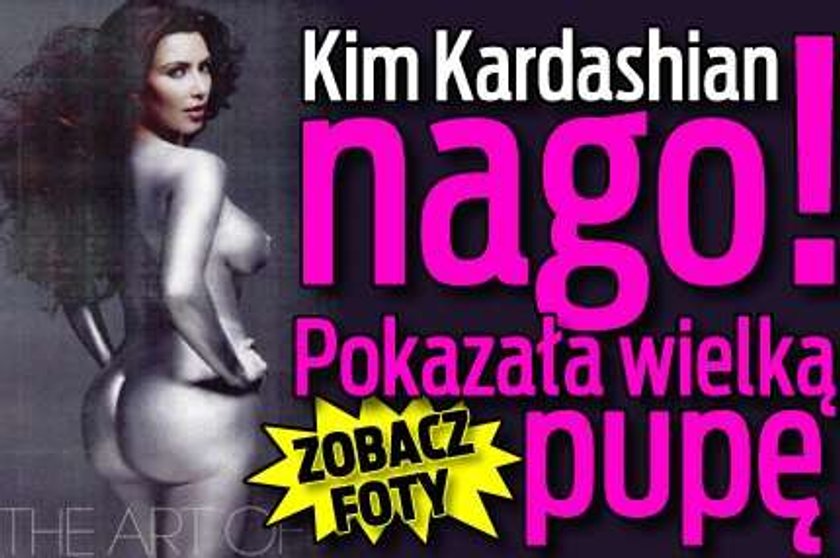 Kim Kardashian nago! Pokazała wielką pupę. Foto