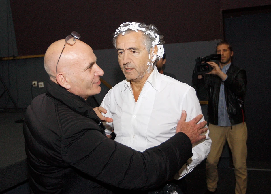 Bernar Levi prilikom jučerašnjeg incidenta