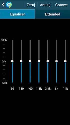 Odtwarzacz muzyki również obfituje w różnego rodzaju funkcje i opcje